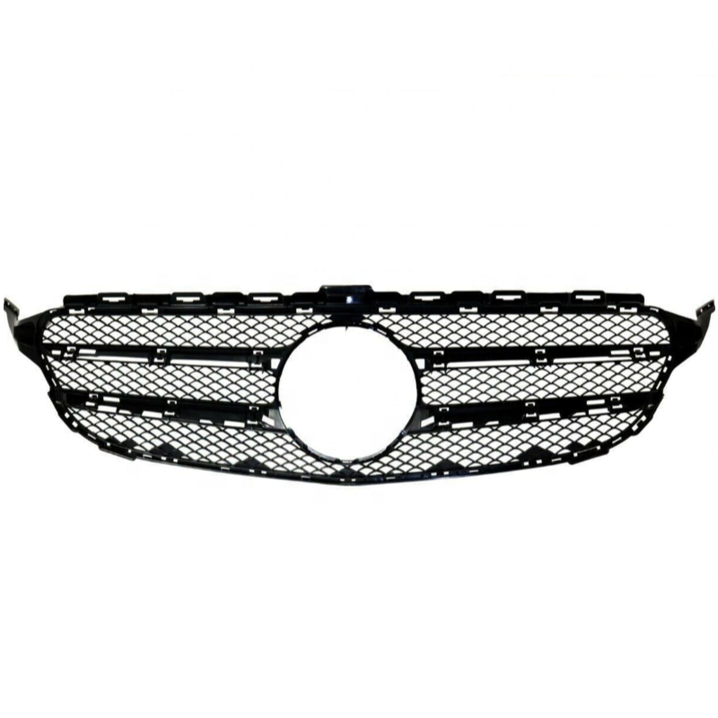 2013-2015 Mercedes-Benz W205 C-Class C300 Grille | Black & Silver | Aftermarket Part | A  2048800023