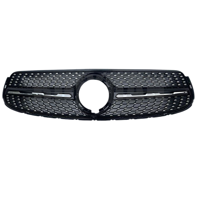 Mercedes-Benz W253 GLC 2020-2022 Grille with Camera Hole | 2 Colors (Matte Black/Chrome Silver) 