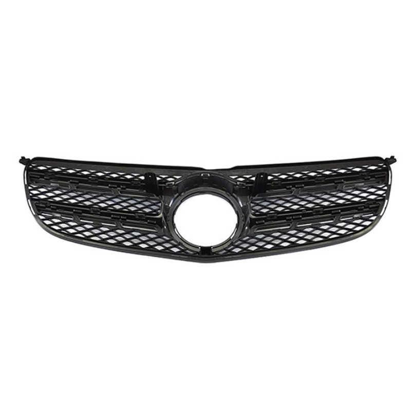 Mercedes-Benz GLS-Class W166 Grille, 2016-2018 Fit, Porous Silver Silver, Aftermarket Replacement