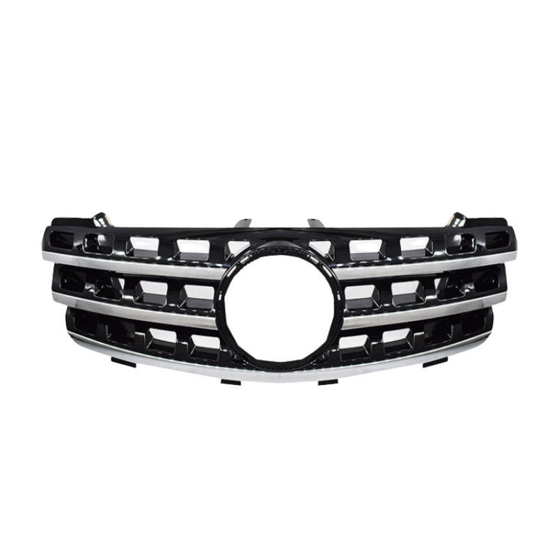 Mercedes-Benz ML Grille 2008-2011 | OEM 1648801985, Silver & Black Aftermarket Front Grille