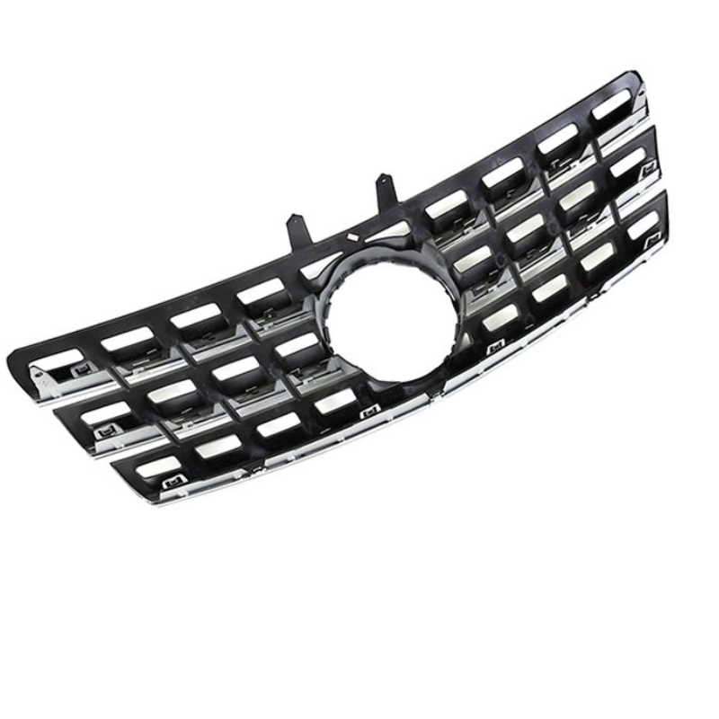 Mercedes-Benz ML Grille 2008-2011 | OEM 1648801985, Silver & Black Aftermarket Front Grille