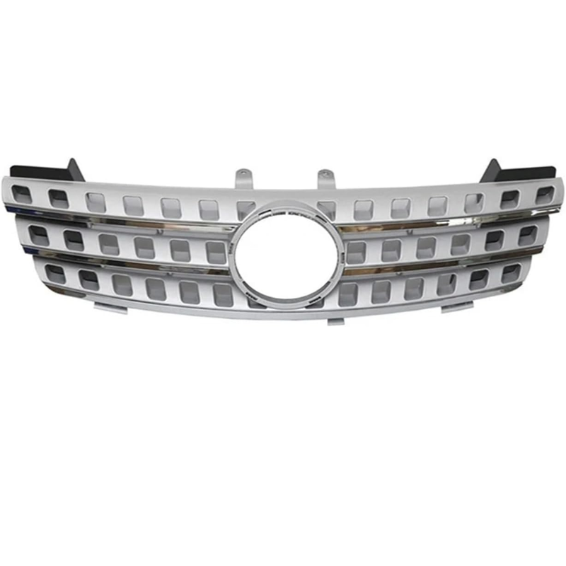 Mercedes-Benz ML Grille | OEM 1648800685, Silver & Black Aftermarket Grille