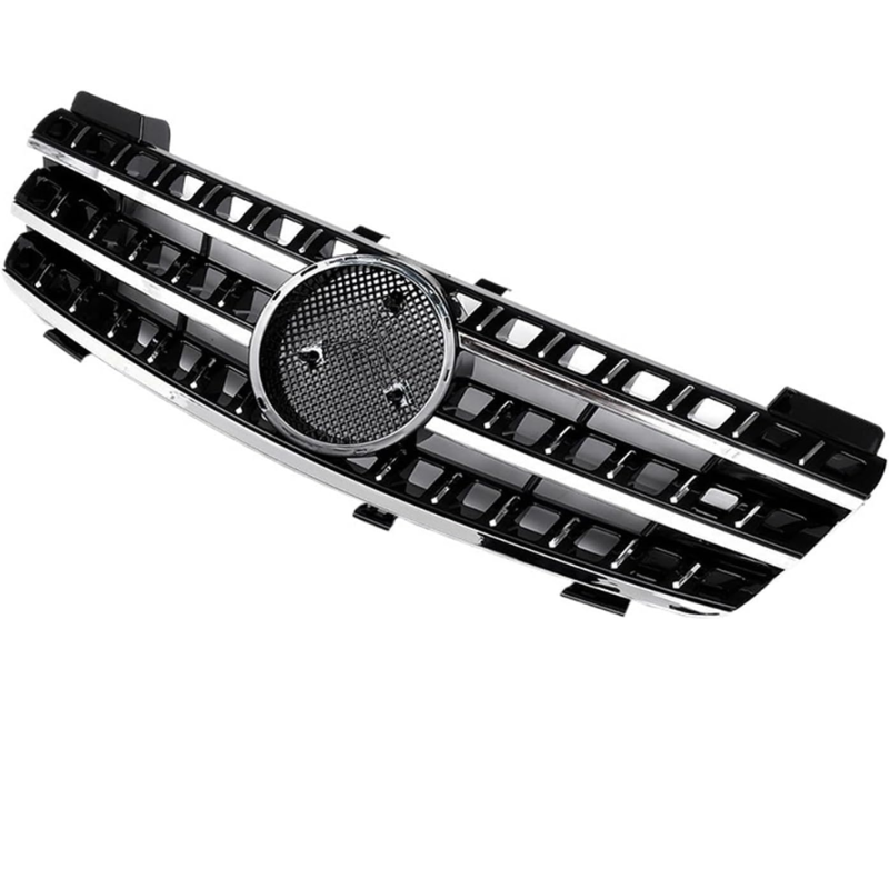 Mercedes-Benz ML Grille | OEM 1648800685, Silver & Black Aftermarket Grille