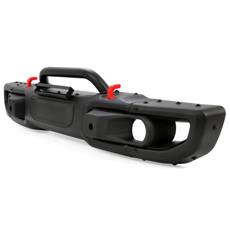 10th Anniversary Front Bumper for Jeep Wrangler JL Rubicon - Heavy-Duty Steel Alumin Winch-Ready