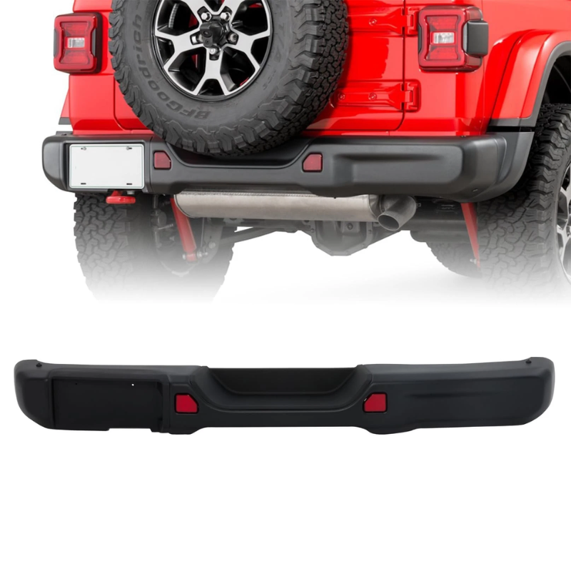  10th Anniversary Rear Bumper for Jeep Wrangler JL Rubicon - Steel 	AluminumTire Carrier & Tow Hook