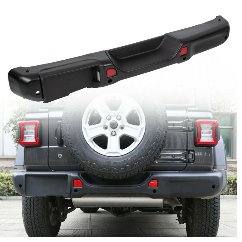  10th Anniversary Rear Bumper for Jeep Wrangler JL Rubicon - Steel 	AluminumTire Carrier & Tow Hook