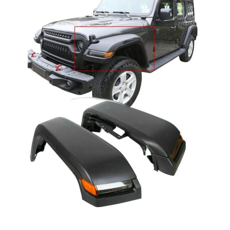 10th Anniversary Jeep Wrangler JK to JL Style Body Kit (2007-2017) Grille Bumpers Fender Flares hood