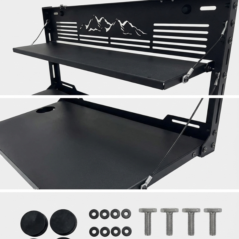 Tailgate Foldable Operation Table & Cargo Shelf for Ford Bronco 2022+ - MCOM Multifunctional Rear St
