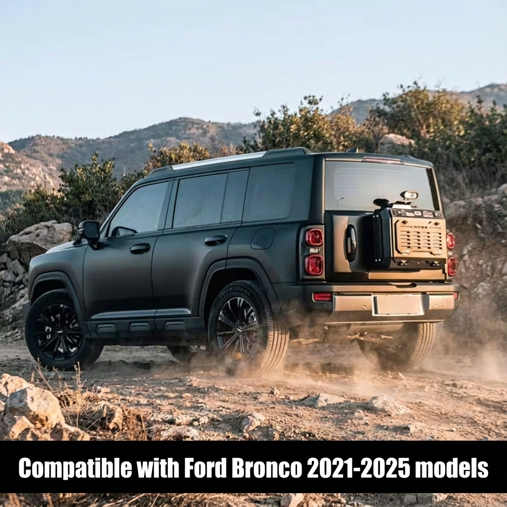 Tailgate Small Backpack for Ford Bronco 2021-2025 - Multifunctional Off-road Storage Box