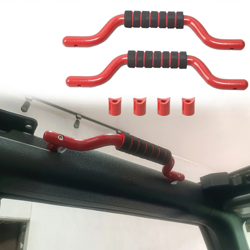  Aluminum Roof Grab Handles for Ford Bronco (2021-2026) - Heavy Duty Roll Bar Interior Grip 2/4 Door