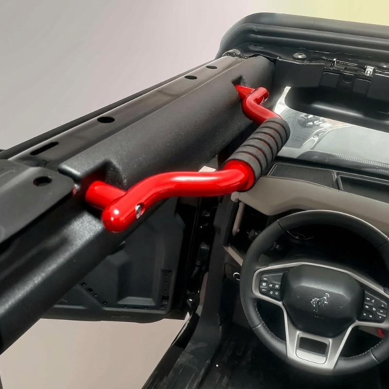  Aluminum Roof Grab Handles for Ford Bronco (2021-2026) - Heavy Duty Roll Bar Interior Grip 2/4 Door