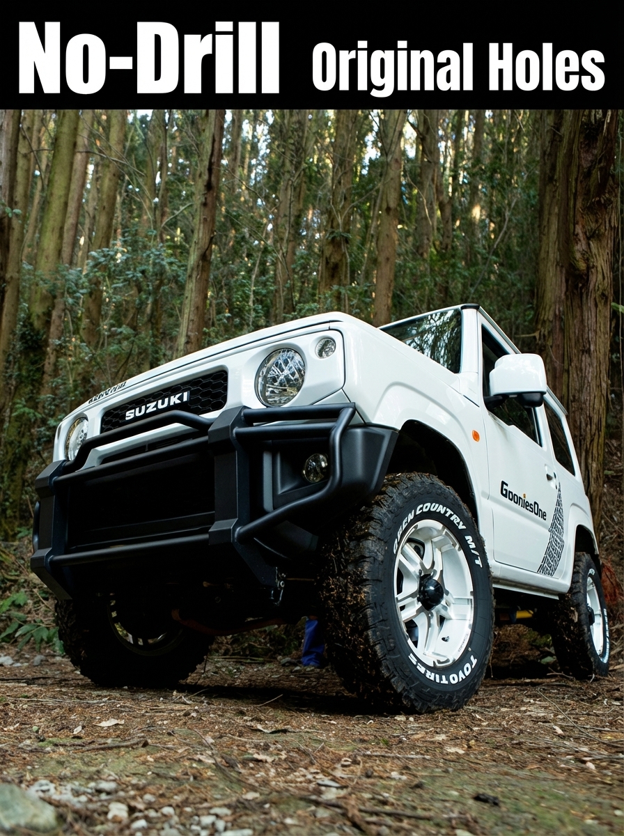 Heavy Duty Steel Front & Rear  Guard for Suzuki Jimny JB74 (2018-2026) - Bolt-on Protection Bull Bar