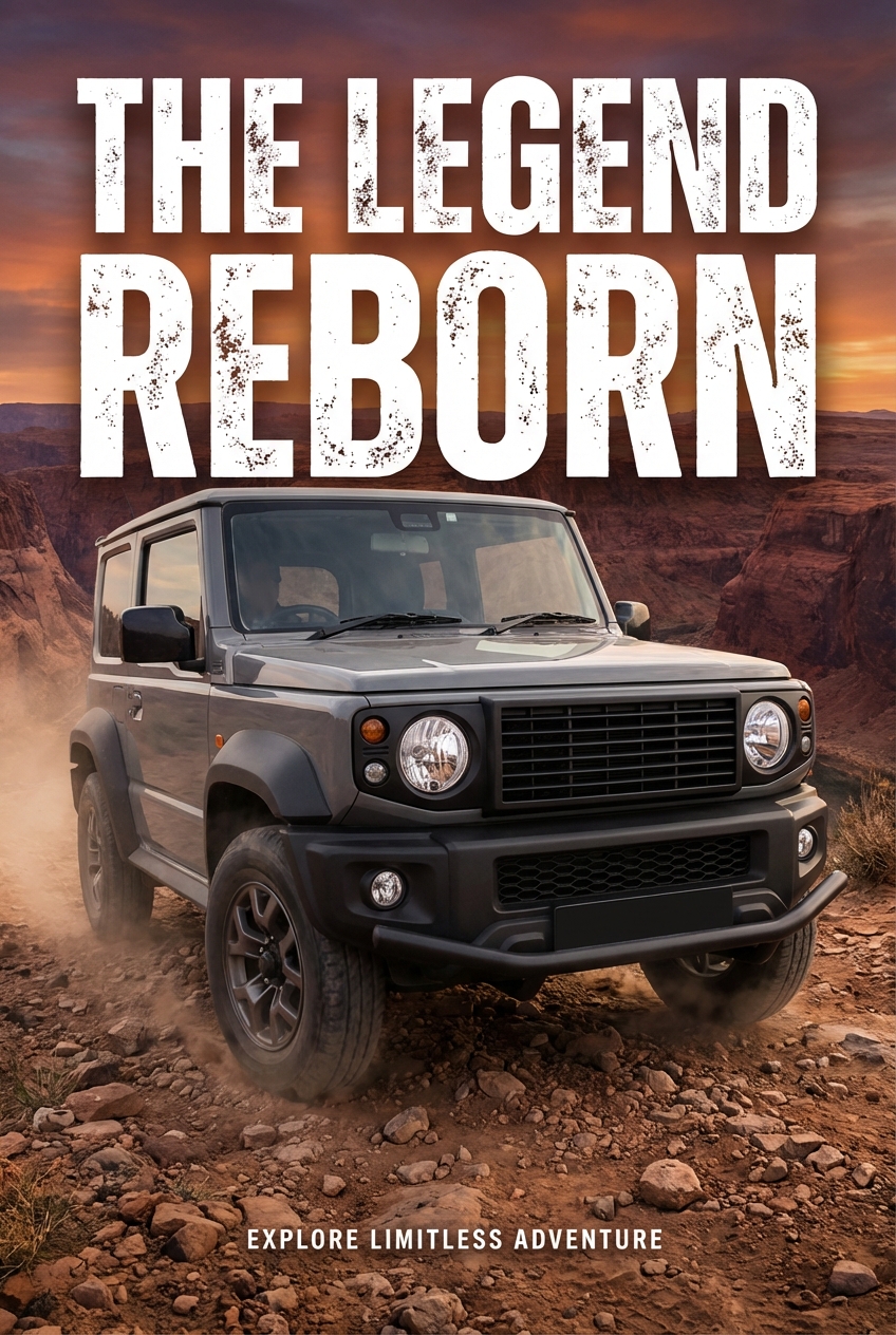 Defender Style Front Grille for Suzuki Jimny | Retrofit Front Mesh Grill with Headlight Housing 