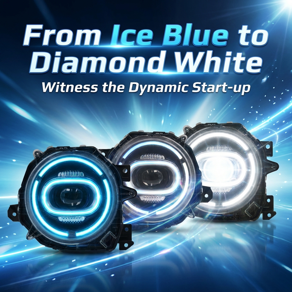 Black Bison Edition LED Projector Headlights for Suzuki Jimny JB64 JB74 (2019-2024)