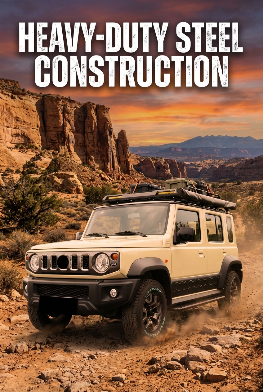 Suzuki Jimny Accessories JB74 JB64 5-Door 2019-2024 Side Steps Heavy Duty Bolt-on Installation