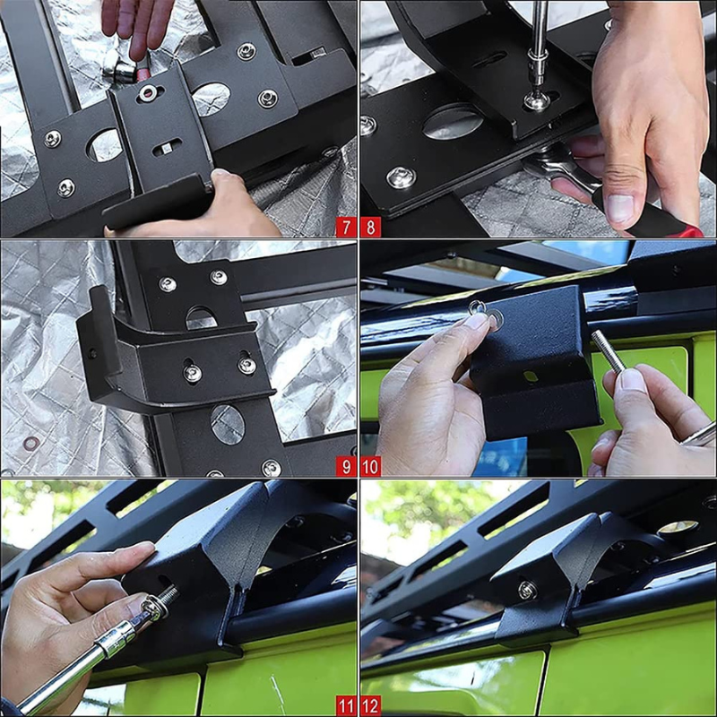  Heavy Duty Aluminum Roof Rack Platform for Suzuki Jimny JB64 JB74 (2018-Present) - Low Profile Off